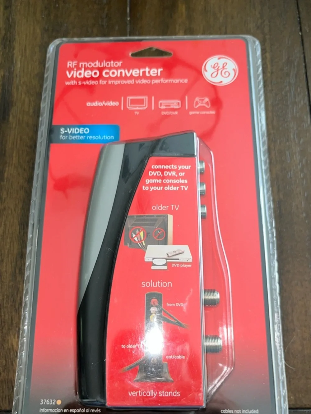 GE RF Modulator Video Converter 37632 NEW Factory Audio /Video & S-Video NEW!